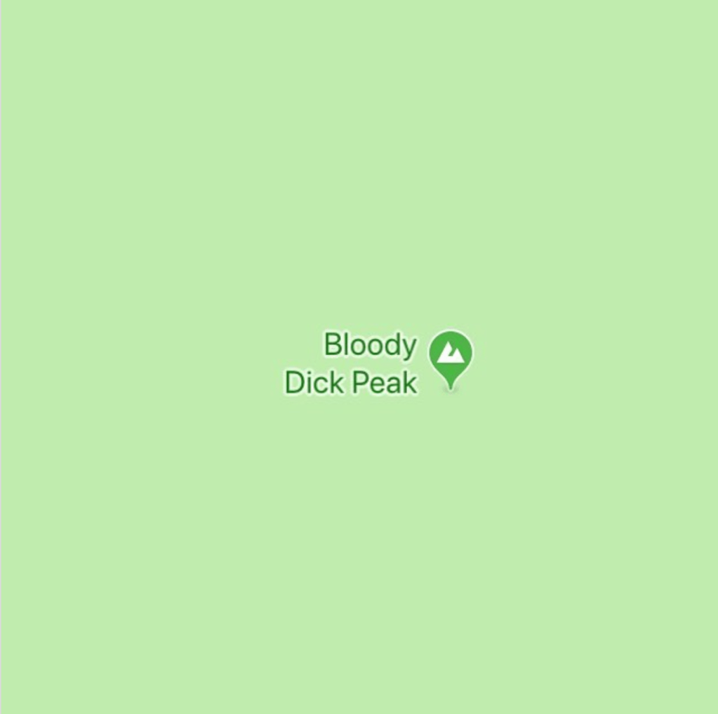 Sad Topographies Bloody Dick Peak